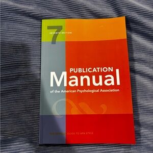 APA style publication manual